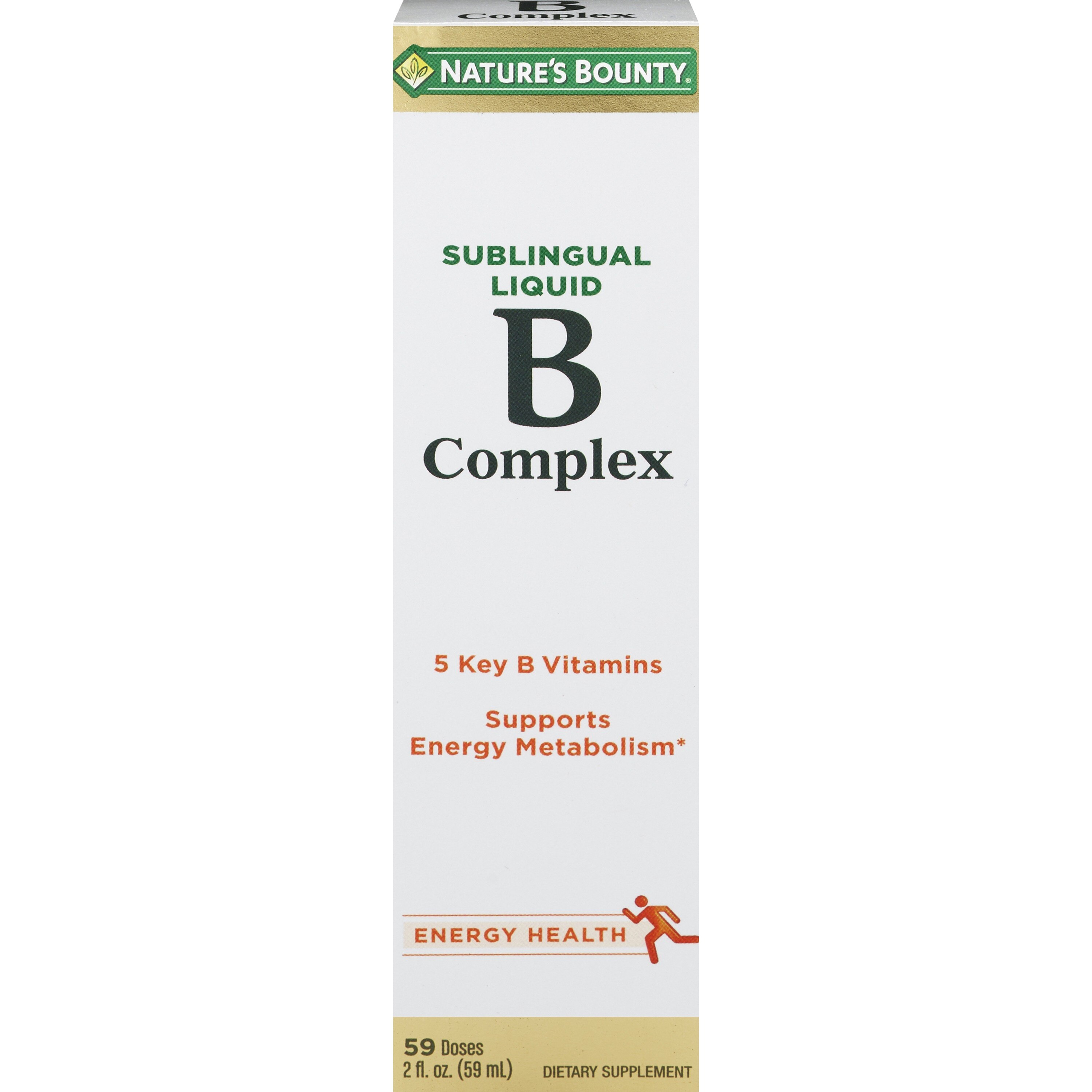 Natures Bounty Sublingual Liquid Vitamin B Complex With Vitamin B 12 2 Oz