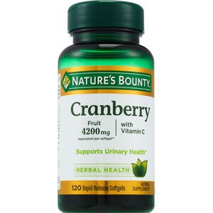  Nature's Bounty Cranberry Plus Vitamin C Softgels 4200mg 