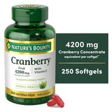 Nature's Bounty Cranberry Plus Vitamin C Softgels 4200mg, thumbnail image 2 of 2