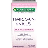 Nature's Bounty Optimal Solutions Hair, Skin and Nails Tablets, 60CT, thumbnail image 1 of 3