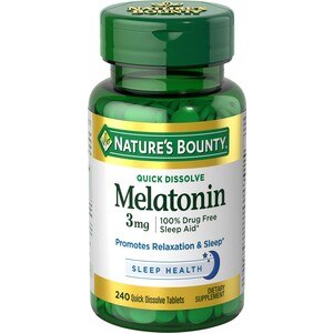 Nature's Bounty Melatonin Tablets 3mg, 240 Ct , CVS
