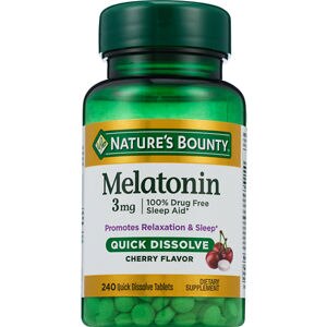 Nature's Bounty Melatonin Tablets 3mg, 240 Ct , CVS