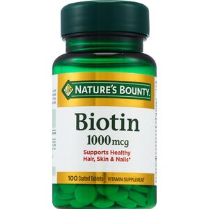 Nature's Bounty Biotin Tablets 1000mcg, 100 Ct , CVS