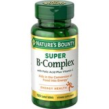 Nature's Bounty Super B Complex with Folic Acid plus Vitamin C Tablets, 150CT, thumbnail image 1 of 3