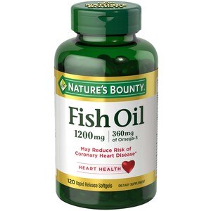 Nature's Bounty Fish Oil Softgels 1200mg, 120 Ct , CVS