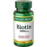 Nature's Bounty Biotin Softgels 5000mcg, thumbnail image 1 of 3