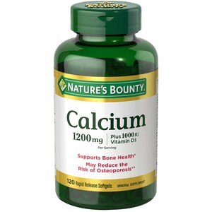Natures Bounty Calcium With Vitamin D Softgels 1200mg 120ct
