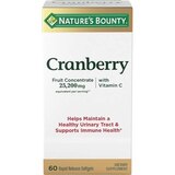 Nature's Bounty Triple Strength Cranberry with Vitamin C Softgels, 60CT, thumbnail image 1 of 2