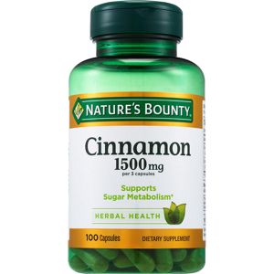  Nature's Bounty Cinnamon Capsules 1000mg, 100CT 