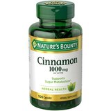 Nature's Bounty Cinnamon Capsules 1000mg, 100 CT, thumbnail image 1 of 3