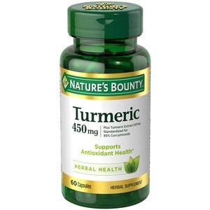 Nature's Bounty - Cápsulas de cúrcuma, 450 mg, 60 u