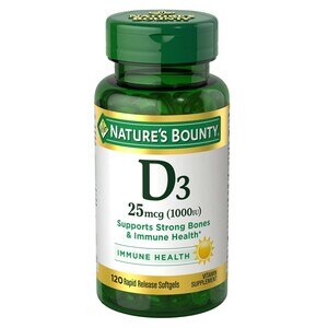 Natures Bounty Nature's Bounty Vitamin D3 Rapid Release Softgels, 25 Mcg, 120 Ct , CVS