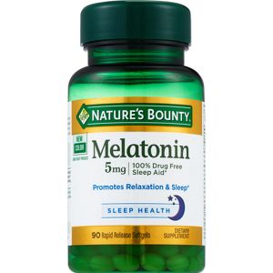 Nature's Bounty Melatonin Softgels 5mg, 60 Ct - 90 Ct , CVS