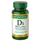 Nature's Bounty Vitamin D3 Immune Health 125mcg (5000 IU) Softgels, 150 CT, thumbnail image 1 of 5