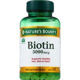 Nature's Bounty Biotin Softgels 5000mcg, thumbnail image 1 of 4