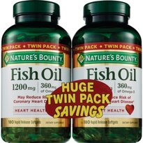 Natures Bounty - Aceite de pescado con omega 3, cápsulas blandas, 1200 mg, 360 u