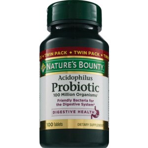 Nature's Bounty Acidophilus Twin Pack, 100 Tablets