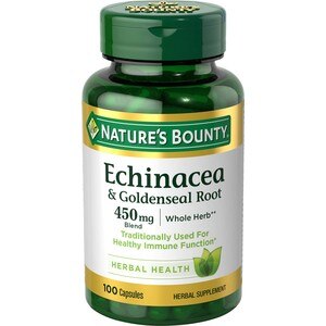 Nature's Bounty Echinacea and Goldenseal Plus - Suplemento en pastillas, 100 u.