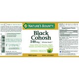 Nature's Bounty Black Cohosh Natural 540mg, 100 CT, thumbnail image 2 of 2