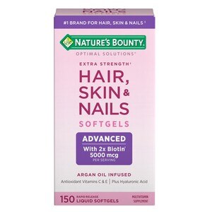 Nature's Bounty Optimal Solutions Advanced Hair, Skin & Nails Softgels, 150 Ct , CVS
