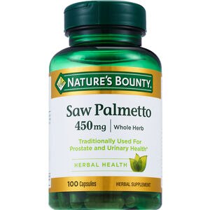 Nature's Bounty Saw Palmetto Capsules, 450 Mg, 100 CT