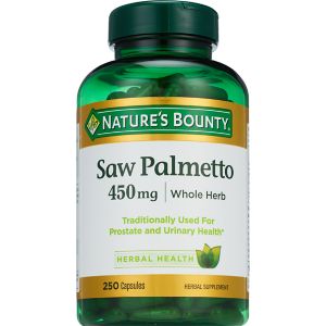 Nature's Bounty Natural Saw Palmetto Capsules 450mg, 250 Ct , CVS