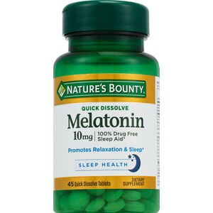 Nature's Bounty - Tabletas de melatonina, 10 mg, 45 u.