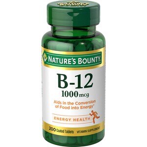 Nature's Bounty Vitamin B-12 Coated Tablets, 1000 mcg, 200 CT