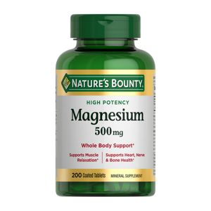 Nature's Bounty - Tabletas de magnesio, 500 mg