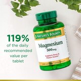 Nature's Bounty Magnesium Tablets 500mg, thumbnail image 4 of 6