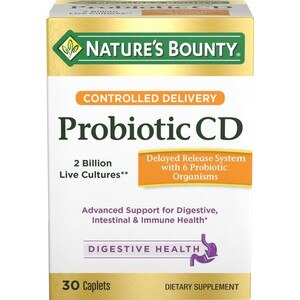 Nature's Bounty Controlled Delivery Probiotic CD Caplets, 30 Ct , CVS
