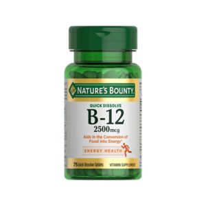 Nature's Bounty Vitamin B-12 Tablets 2500mcg, 75 Ct , CVS