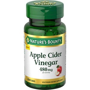 Nature's Bounty Apple Cider Vinegar, 480 mg, 200 CT