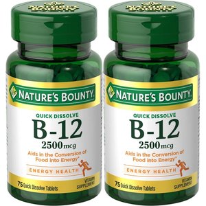 Nature's Bounty - B12, paquete de dos, 40+40 u.