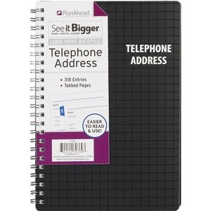 PlanAhead Plan Ahead Large Telephone Addressbook, 318 Entries , CVS