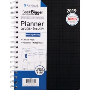 Daily Planner Calendar Organizer PlanAhead Runner Desk Pocket Binder Calculator 