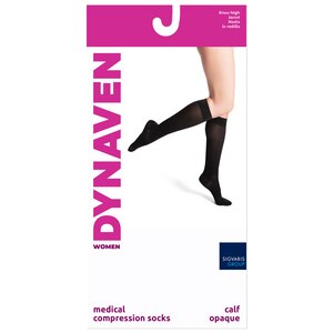 Sigvaris Dynaven Women's ACCESS 970 Calf Hosiery 20-30mmHg, MS, Light Beige , CVS