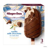 Haagen-Dazs Vanilla Milk Chocolate Ice Cream Bars, 3ct, thumbnail image 1 of 9