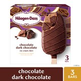 Haagen-Dazs Chocolate Dark Chocolate Ice Cream Bars, 3ct, thumbnail image 2 of 9