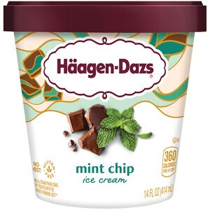 Haagen-Dazs Mint Chip Ice Cream, 14oz