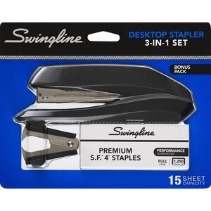 Swingline Standard Desk Stapler Bonus Pack w/ Remover and staples - Blue  74711545679