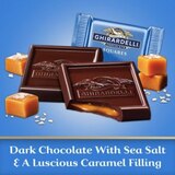 Ghirardelli, Dark Chocolate Sea Salt Caramel Squares, 5.32 oz Bag, thumbnail image 5 of 9