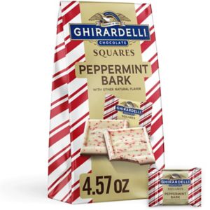 Ghirardelli Squares Chocolate Peppermint Bark, 4.57 OZ