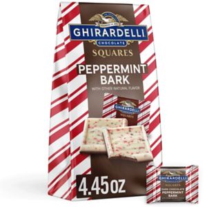 Ghirardelli Squares Chocolate Peppermint Bark With Dark Chocolate, 4.45 OZ