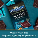 Ghirardelli, Intense Dark Chocolate Squares, Sea Salt Almond, 4.12 oz Bag, thumbnail image 3 of 5