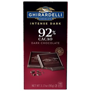  Ghirardelli Intense Dark 92% Cacao Dark Chocolate, 3.17 OZ 