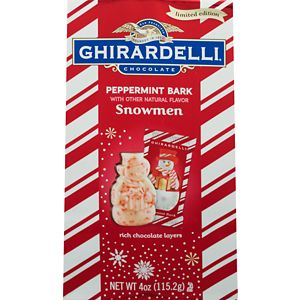 Ghirardelli Peppermint Bark Snowmen, Medium Bag, 4 OZ
