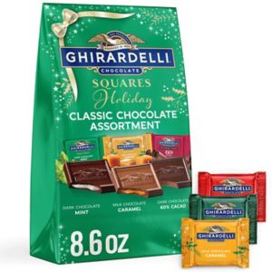 Ghirardelli Holiday Classic Chocolate Assortment Squares, 8.6 oz