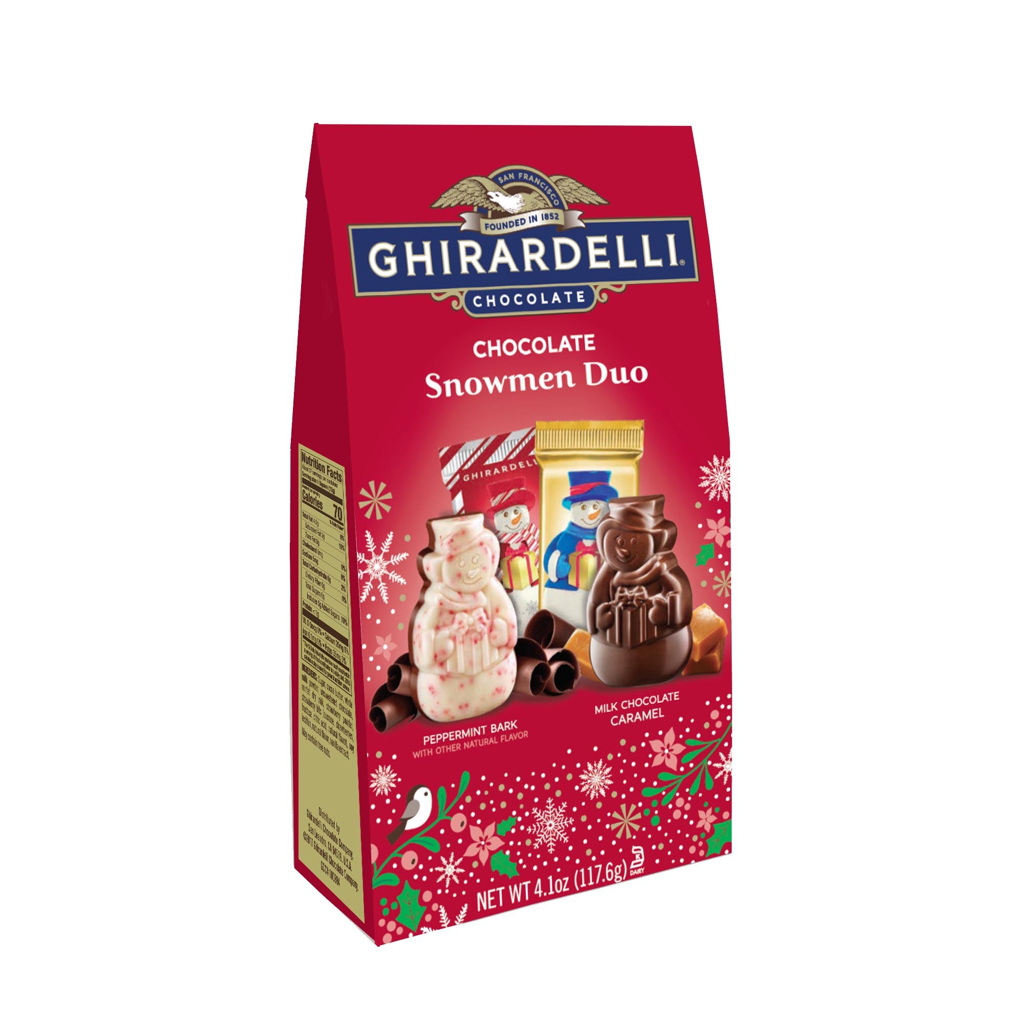 Ghirardelli Chocolate Snowman Duo-Exclusive Assortment, 4.1 oz