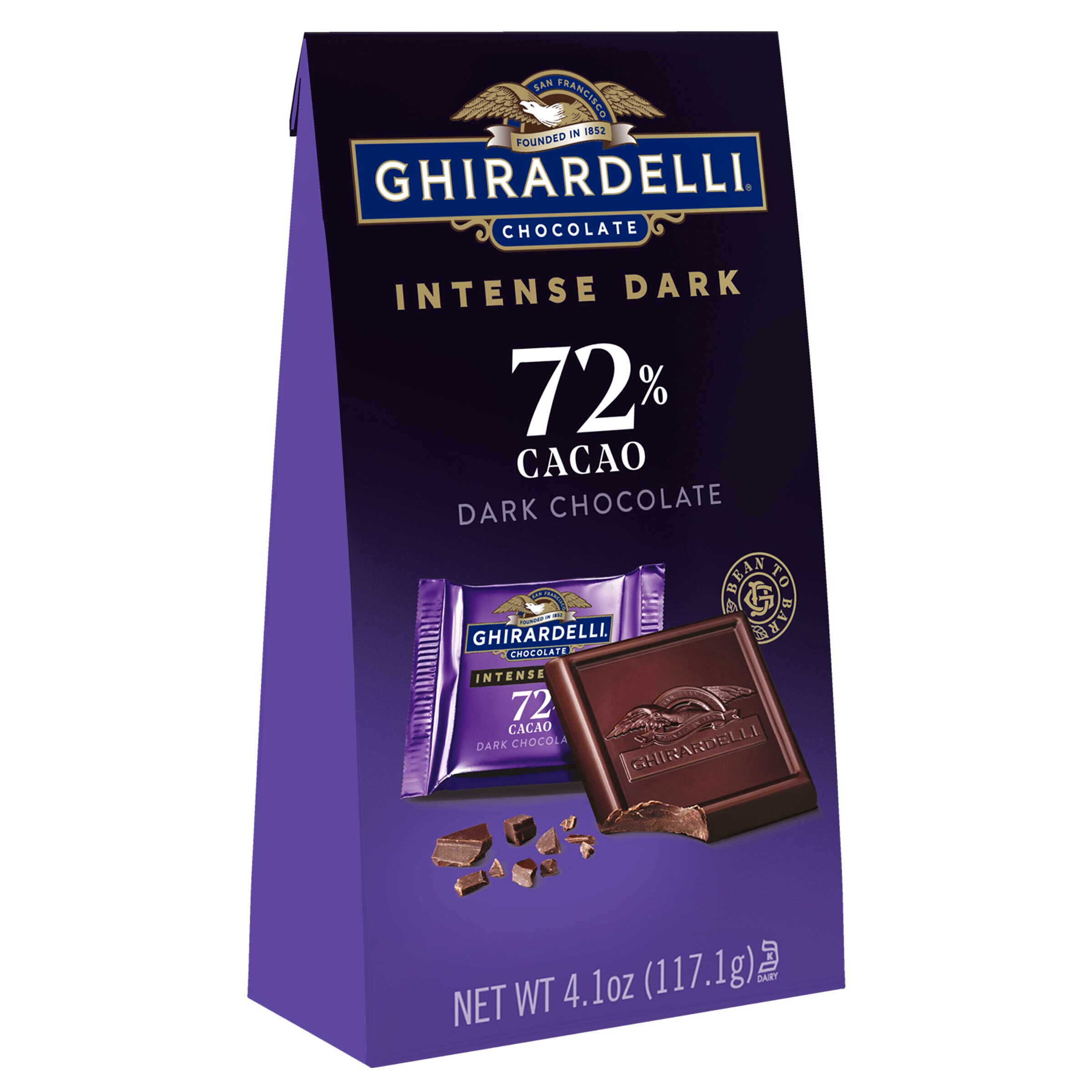 Ghirardelli Intense Dark Chocolate 72% Cacao Squares, 4.1 Oz , CVS